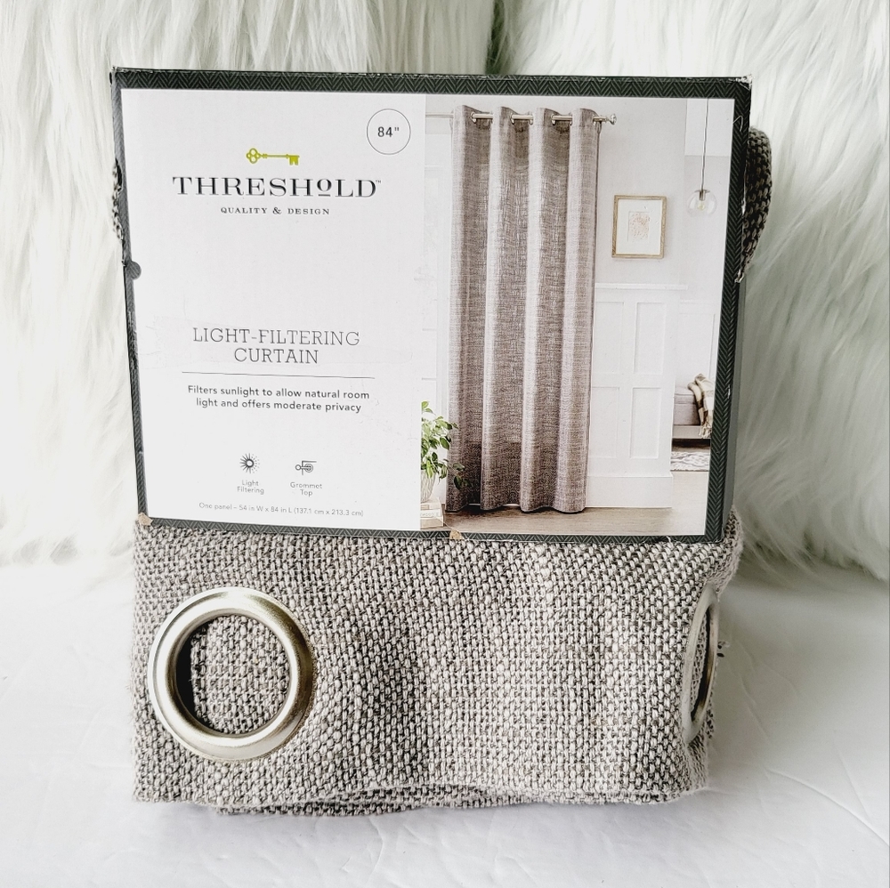 Light Filtering Curtain 54"×84" One Panel Threshold